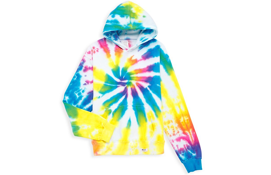 Kids tie dye hoodie multicolored
